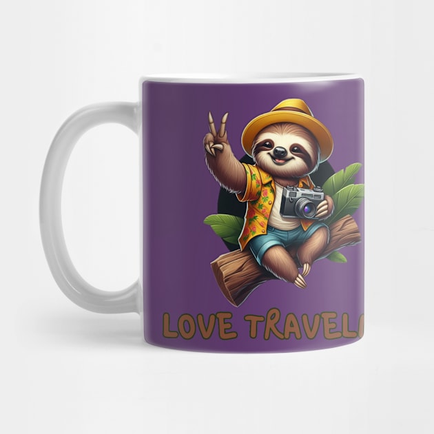 traveling sloth by Amare Animalia